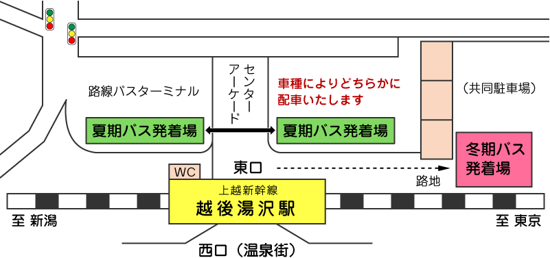 越後湯沢駅送迎バス発着場