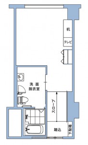 ハンディキャップルーム間取り